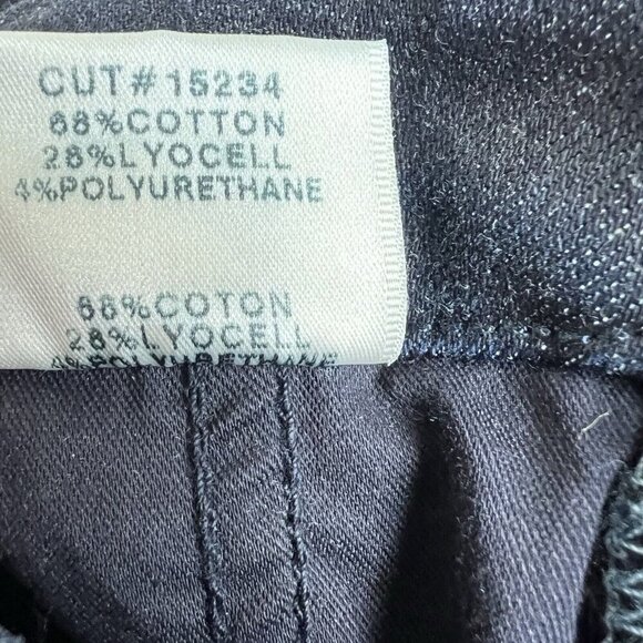 J Brand‎ Natasha Skinny Jeans Realm Dark Wash Button Fly Nautical Size 27 - Picture 10 of 14